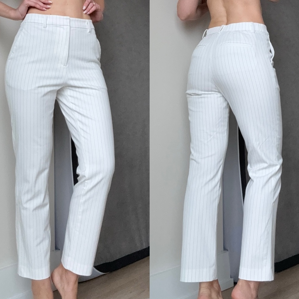 Women's White Striped Pants